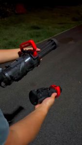 (พร้อมส่ง+cod)Gatling ปืนฉีดน้ำไฟฟ้า ผลแสง ยิงรัวได้ ยิงออโต้ ปืนของเล่น สไตล์ล่าสุด เตรียมตัวเที่ยวสงกรานต์ W0317