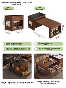 DONGMU | Extendable Movable Side Table