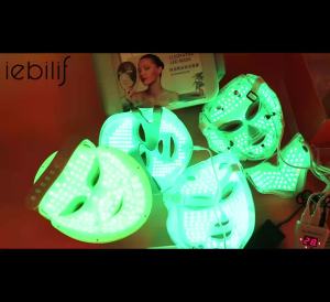 foreverlily | Mặt Nạ LED 7 Màu Có Đèn Cổ Thiết Bị Làm Đẹp Da Chống Mụn Nâng Cơ Mặt & Massage Dụng Cụ Chăm Sóc Da