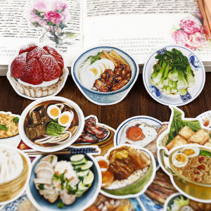 Bộ Nhãn Dán Trang Chủ DIY Nấu Ăn Hàng Ngày Dễ Thương Có Thiết Kế Chống Thấm Nước Trang Trí Nhỏ Hình Thức Và Nội Dung