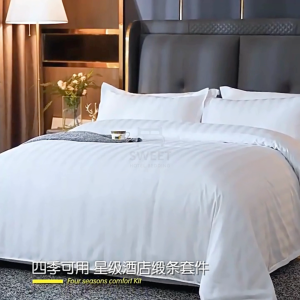 SWEET 3CM Stripes Pillow Case Hotel/Sarung Bantal Putih Hotel/Hotel Pillow Case/Hotel Pillow Cover