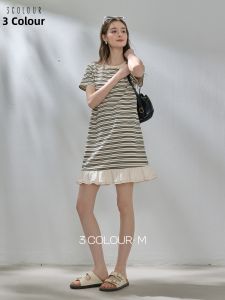 3COLOUR·S | Slimming Summer Striped Dress M