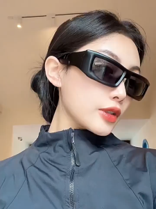 PL-H045 Kacamata Hitam Oversized Cyber Look Anti UV Kacamata Fashion Pria Wanita