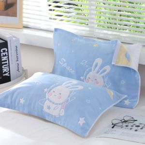 Pure Cotton Childrens Pillowcase Cute Cartoon Girls Absorbent Single Pack High Quality 35X55 for Kindergarten Home Use
