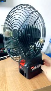 Bảo hành 12 tháng - COMBO Quạt sạc tích điện không dây kim loại và pin điện makita 24000 mAh 21V 25W siêu mạnh chắc chắn dễ mang theo và thay thế pin