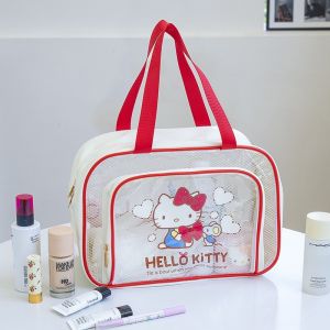 Sanrio | Makeup Bag Sanrio Storage Bag Double-Layer Dry Wet Separation Transparent Waterproof Makeup Wash Bag