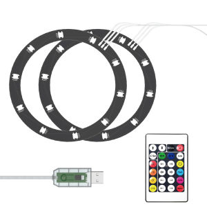 Light Strip Kit for PS5/PS5 Slim Decal Decoration Accessories with Remote Control for PS5 Slim Game Console