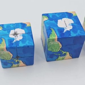 Khối Lập Phương Tốc Độ Bản Đồ Thế Giới 2x2/3x3/4x4 In UV Đồ Chơi Xếp Hình Giáo Dục Cho Trẻ 3-6 Tuổi Khối Lập Phương Mini Bằng Nhựa Để Rèn Luyện Trí Não