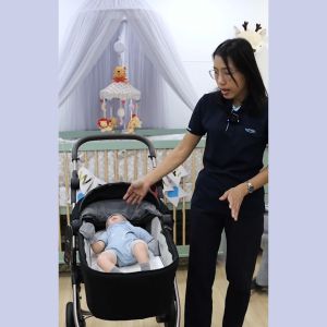 CLEVAMAMA เบาะนอนเด็ก รูปทรงวงรี Moses Basket&Pram ใช้ได้ตั้งแต่แรกเกิด