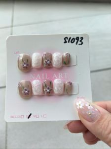 (FREE TOOLKIT) 10 PCS PRESS ON NAILS. HANDMADE NAILS SIZE S