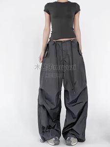 MUYUZI | Street Dance Style Loose Low Waist Wide Leg Pants