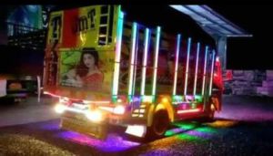 lampu LED kanal/pilar bak truk 18 tiang 24vol
