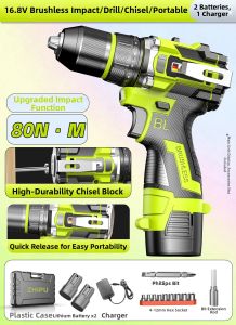 Zhipu | Multifunctional Cordless Electric Screwdriver 16v