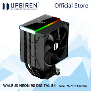 UPSIREN WALRUS NEON 90 Digital Display CPU air cooling radiator/ARGB digital display screen/Supports LGA1851/1700/115X/AM5/AM4