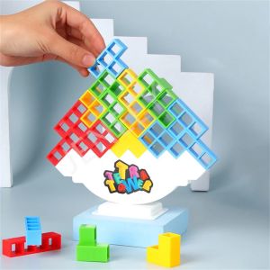 Tetra Tower Balance Blocks balancing game