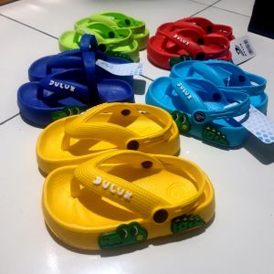 Sandal Karet Anak Laki-Laki DULUX Tali Belakang Terlaris Karakter Buaya Anak-Anak