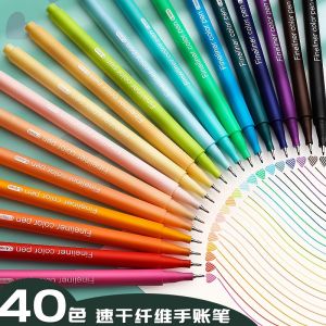 Quick Dry Fluorescent Colorful Neutral Pen for Note Taking Student Use Fiber Tip Account Book Drawing Daily Writing Water Proof