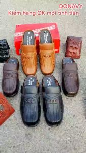 Giày lười nam da VYFASHION cao cấp thiết kế 3X thời trang có 3 màu (Đen+Nâu+Bò) V.G3X