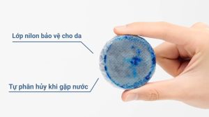 Bộ 3 vỉ vệ sinh làm sạch bồn cầu tự động Blueshot Hàn Quốc