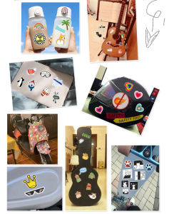 🌈Lovely💮103Pcs/set Kawaii Little Animal Sticker Waterproof Cartoon Graffiti Creative Personality Laptop Water Cup Helmet Guitar Motorcycle Bicycle Skateboard Decoration Pet Elf Birthday Gift