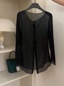 เซินเจิ้น Nanyou High-end ลำลอง เสื้อปรับอากาศ ฤดูร้อน 2024 ใหม่ หลวม ครีมกันแดดแบบมีรูพรุนไมโครเปิด คาร์ดิเกน สําหรับผู้หญิง