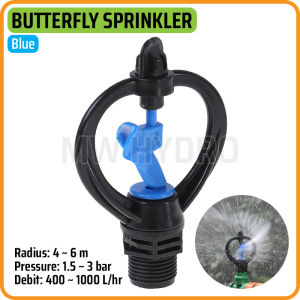 2 Pcs - Butterfly Sprinkler Blue - Alat Penyiram Taman Model Kupu Kupu Biru