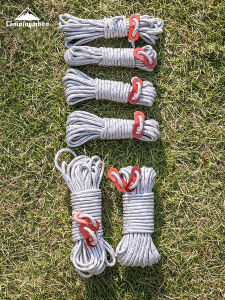 Camping Moon 10m Extra Thick Camping Tent Wind Rope Tent Pole Wear Resistant Adjustment Buckle Reflective Rope Outdoor Camping Gear