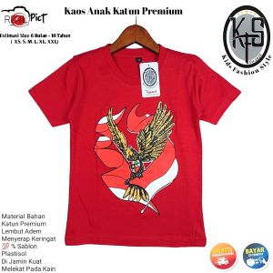 Kaos Anak Garuda Merah Putih Kemerdekaan Indonesia Laki Laki Perempuan Hut Ri Edition