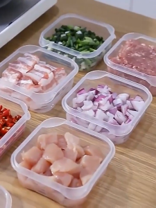 Food Storage Container Fresh Keeping Box With Cover Refrigerator Kitchen Organizer for Fruit and Meats - Paez official