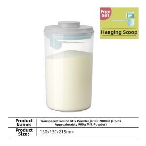 Transparent Sealed Baby Food Storage Jar
