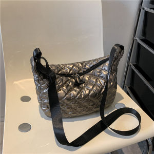 Túi Đeo Chéo Kiểu Bánh Bao Dung Tích Lớn Thời Trang Cho Nữ Túi Đeo Vai Đơn Túi Tote Phong Cách Retro Túi Đeo Chéo Mềm PU