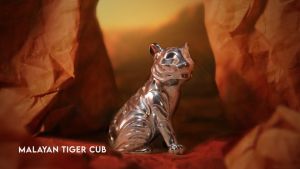 Royal Selangor Sculptura Collection Malayan Tiger Cub