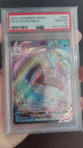 PSA 10 Lapras VMAX #050 FULL ART Sword and Shield Base Set English (2020) - Pokemon Card GRADED