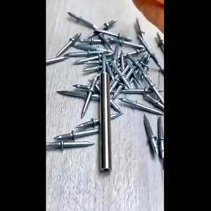 100-300pcs Double Head Nails Seamless Nails Skirting Line Thread Rust-Proof Fixator Wood Nails Cement Nails Non-Marking Nails