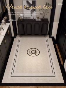 Small Fragrance Style Door Mat Customizable Anti-Slip Entrance Hall Carpet Home Use Foot Pad High-End Sensation American Style