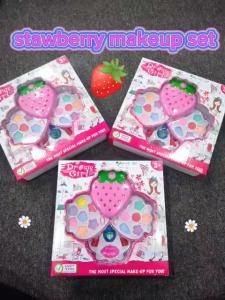 ~ Ship From KL~ Girls Princess Pretend Makeup Set Make Up Kids Simulation Children Toy kids make up Strawberry makeup set