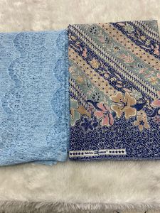 KAIN PAKET BRIDESMAID BROKAT RENDA+BATIK/KAIN METERAN/BAHAN METERAN