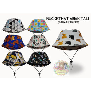 topi bucket kanvas bayi dan balita untuk usia 6 bulan - 5 tahun / topi bucket bayi laki-laki usia 1 tahun / topi bucket bayi perempuan / topi bucket rhm group