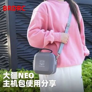 BRDRC Storage Box For DJI Neo Tas Penyimpanan Body Camera Drone Dan Aksessories Carrying Case Bag Tas Jinjing Genggam Selempang Tali Bahu Portable Pelindung Anti Tabrakan Tahan Air Kompatible Baterai Penerbangan Cerdas Neo Mini Tas Travel Cover PU Nilon