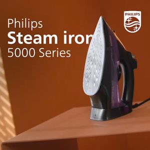 PHILIPS 5000 Series Steam Iron 2600W (DST5040/86) 45 g/min continuous steam (Garment Care)