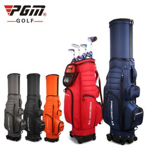PGM Golf Bags Men Multifunctional 4 Way Wheels 5 Color Telescopic Golf Travel Bag with Brake System and Rain Cover QB062