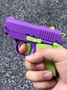 Genuine 3d Gravity Carrot Gun Kids Rob Knife Mini 1911 Cub Hand Grab Toy 3d gravity gun