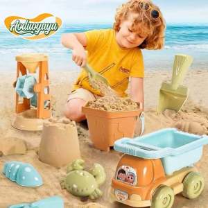 Aoduoyaya Kids Beach Sand Toys Mainan Pasir Pantai Digging Shovel Bucket Building Castle Play Toy
