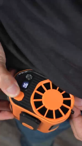 พัดลมเหน็บเอว แขวนไว้ที่เอว วางบนโต๊ะ พัดลม พาวเวอร์แบงค์ 3 ใน 1 ไฟแสงสว่าง พัดลมพกพา