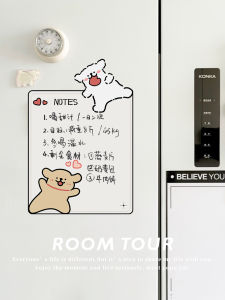 Cute Fridge Magnet Creative Personalized Magnetic Stick Decorative Memo Board Message Board Cartoon Animation Design Home Decor