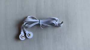 1PC 4-Way Electrode Pads TENS Unit Lead Wires Cables For Massage Tools