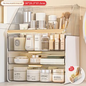 XINGYOU | Tổng Hợp Đựng Mỹ Phẩm Nhiều Tầng Kiểu Cổ Điển Chống Bụi