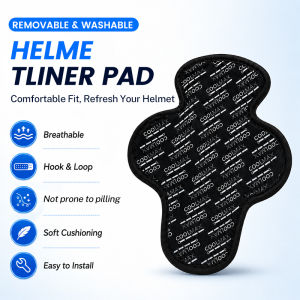 Motorcycle Helmet Padding Sweat Absorbent Anti-Slip Inner Helmet Liner Pad Removable & Washable Pad Pelapik Helmet For All Types Of Helmets 头盔内衬垫