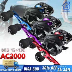 AC2000 Gulungan Pancing Rasio Gigi 6.3: 1 Cuci Gudang Katrol Pancing Real Pancing Rell Pancing Spinning Fishing Reel 6.5:1 Tarikan Maksimum 8KG Reel Pancing Lempar Real PancingReel Bc Reel Pancing Full Besi Reel Pancing Murah