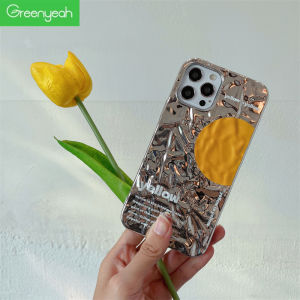 Greenyeah INS Klein Blue Wrinkle Tin Foil Paper Pattern Phone Case